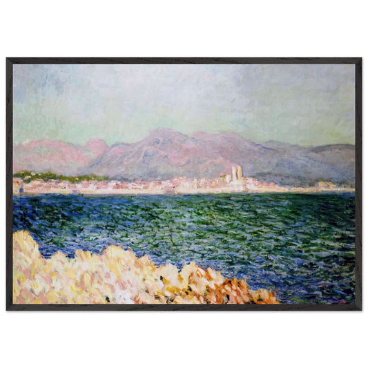 The Gulf of Antibes - claude monet Framed Art Print – Black Wooden Frame - Default Title - -Framed Art Print
