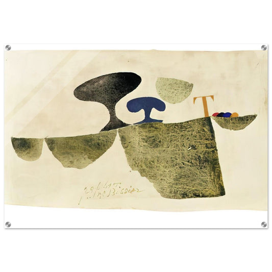 29.6.61 T - 1961 - Julius Bissier Acrylic Print - 70x100 cm / 28x40″ inches | Julius Bissier Wall Art | Julius Bissier Prints