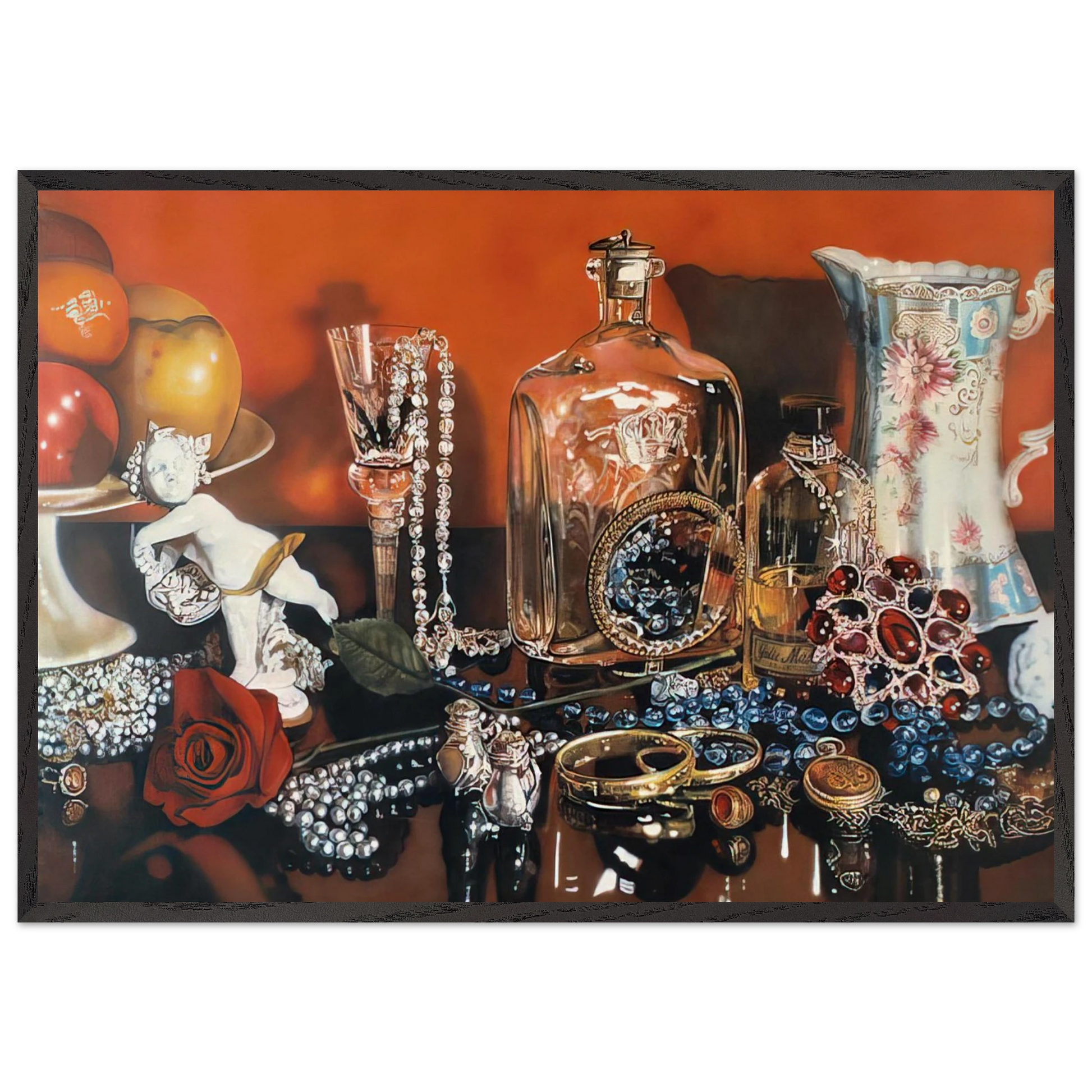 JOLIE MADAME 1973 - Audrey Flack Framed Art Print – Black Wooden Frame - Default Title - -Framed Art Print