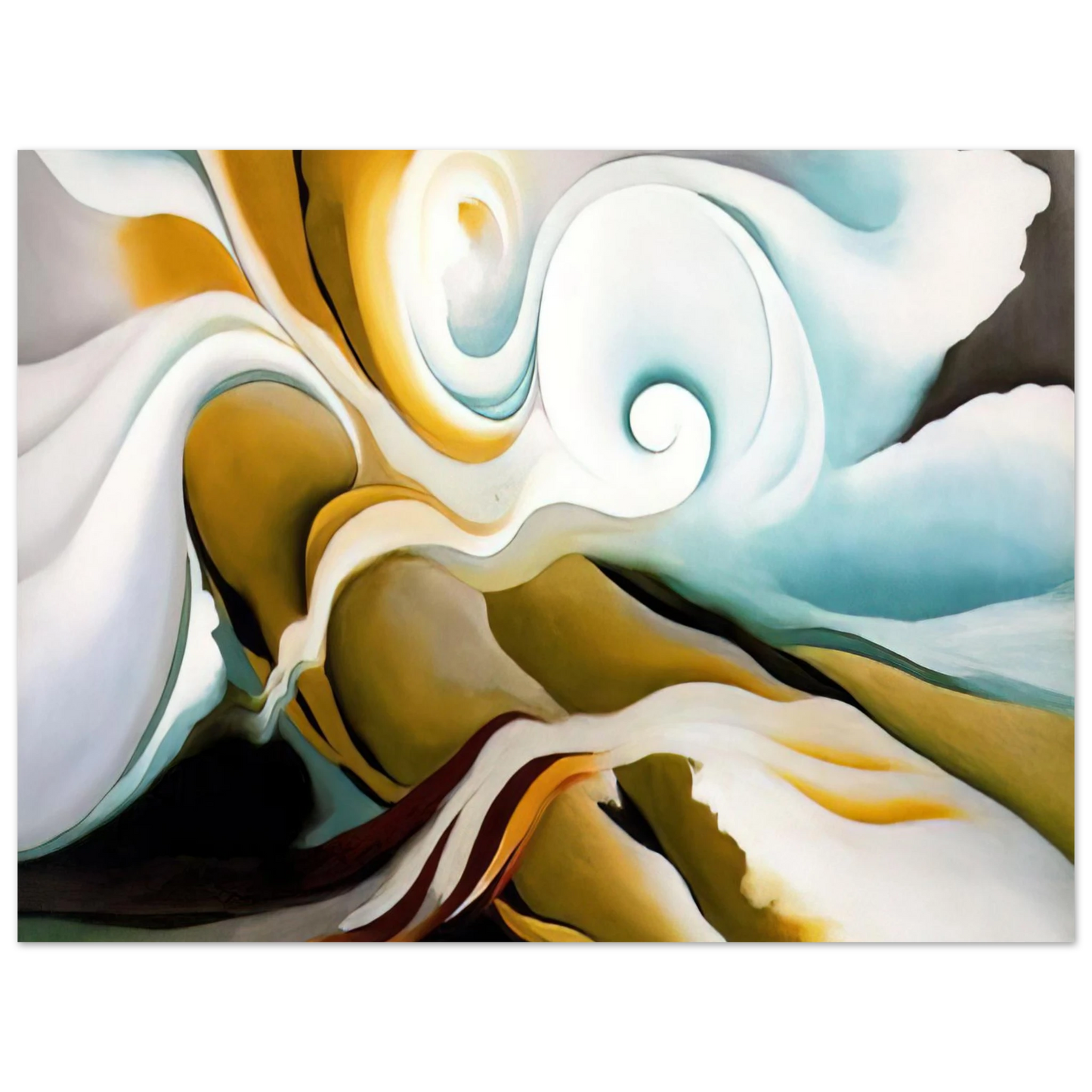 Georgia O'Keeffe - Nature Forms Gasp Fine Art Poster - 13x18 cm / 5x7 inches