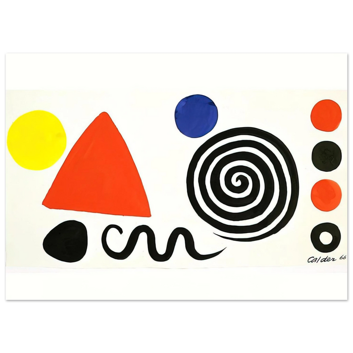 Alexander Calder - ABSTRACTION 1966 Fine Art Poster