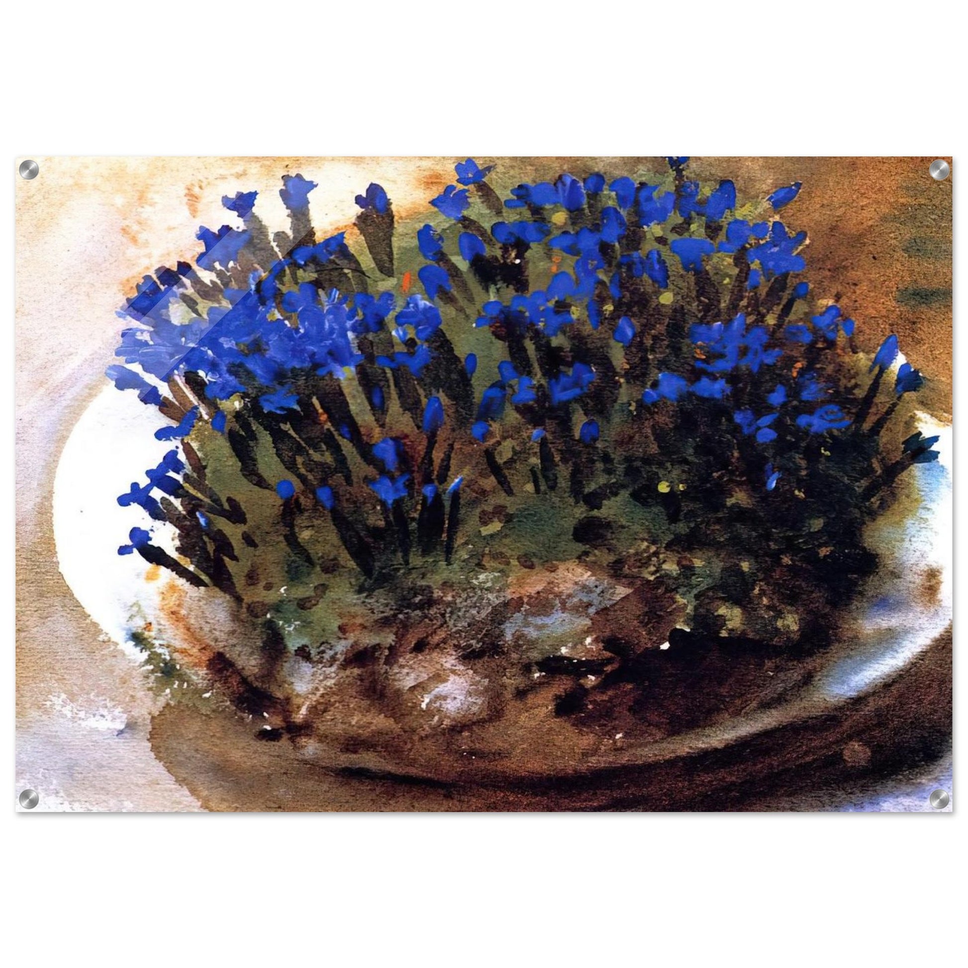 Blue Gentians - John Singer Sargent Acrylic Print - 70x100 cm / 28x40″ inches