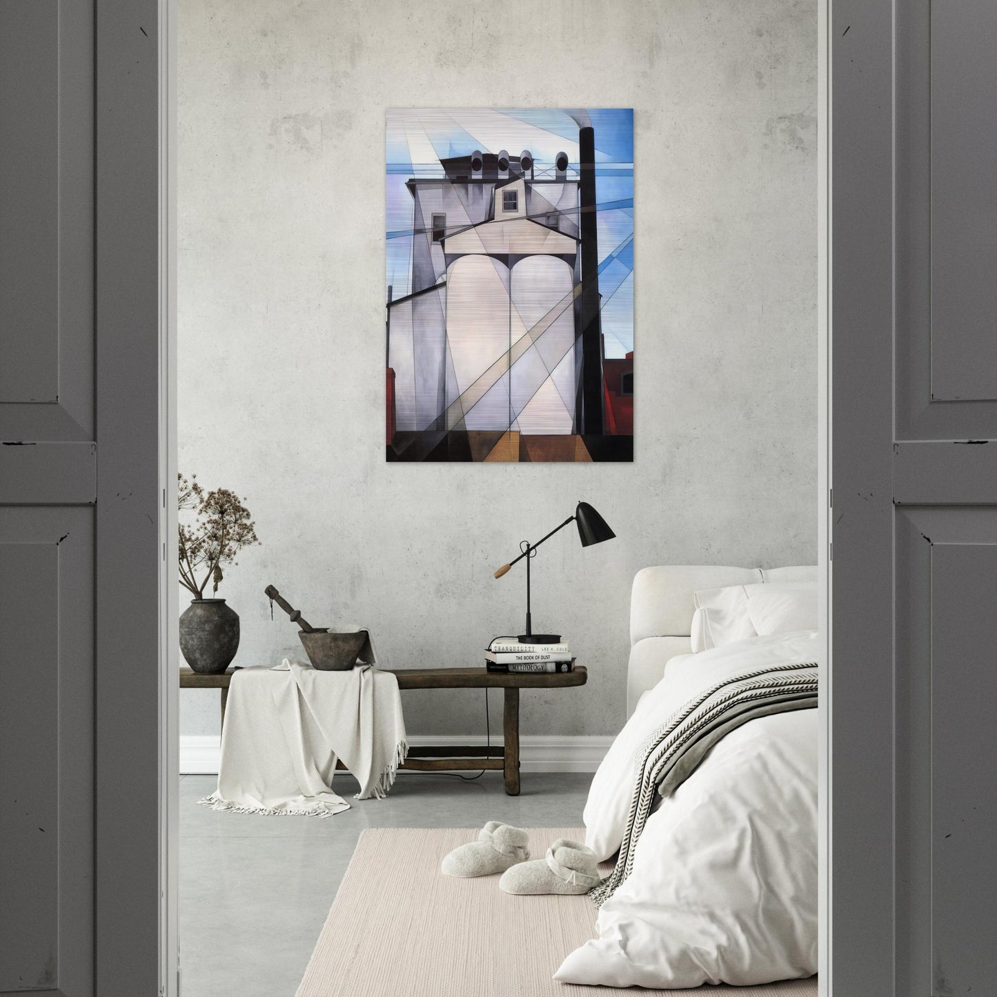 My Egypt - 1927 - Charles Demuth Brushed Aluminum Print - 70x100 cm / 28x40 inches | Charles Demuth Aluminum Print | Charles Demuth Prints