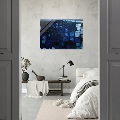 Blue Abstract - 1959 - William Scott Acrylic Print - 70x100 cm / 28x40″ inches | William Scott Wall Art | William Scott Prints