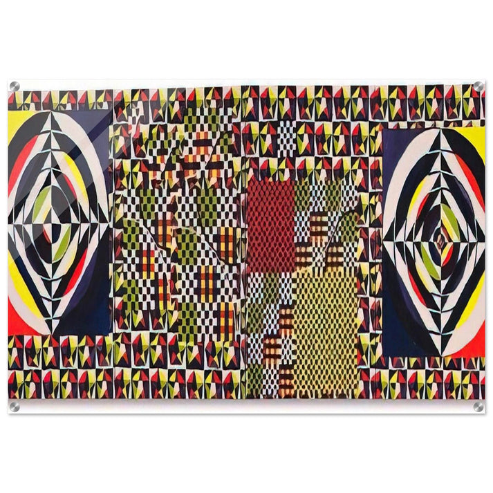 The Pythagorean Theorem - 1964 - Alfred Jensen Acrylic Print - 70x100 cm / 28x40″ inches