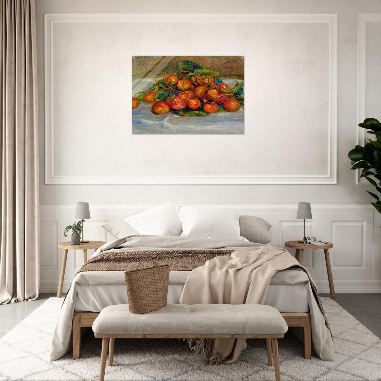 Strawberries - Pierre-Auguste Renoir Acrylic Print - 70x100 cm / 28x40″ inches