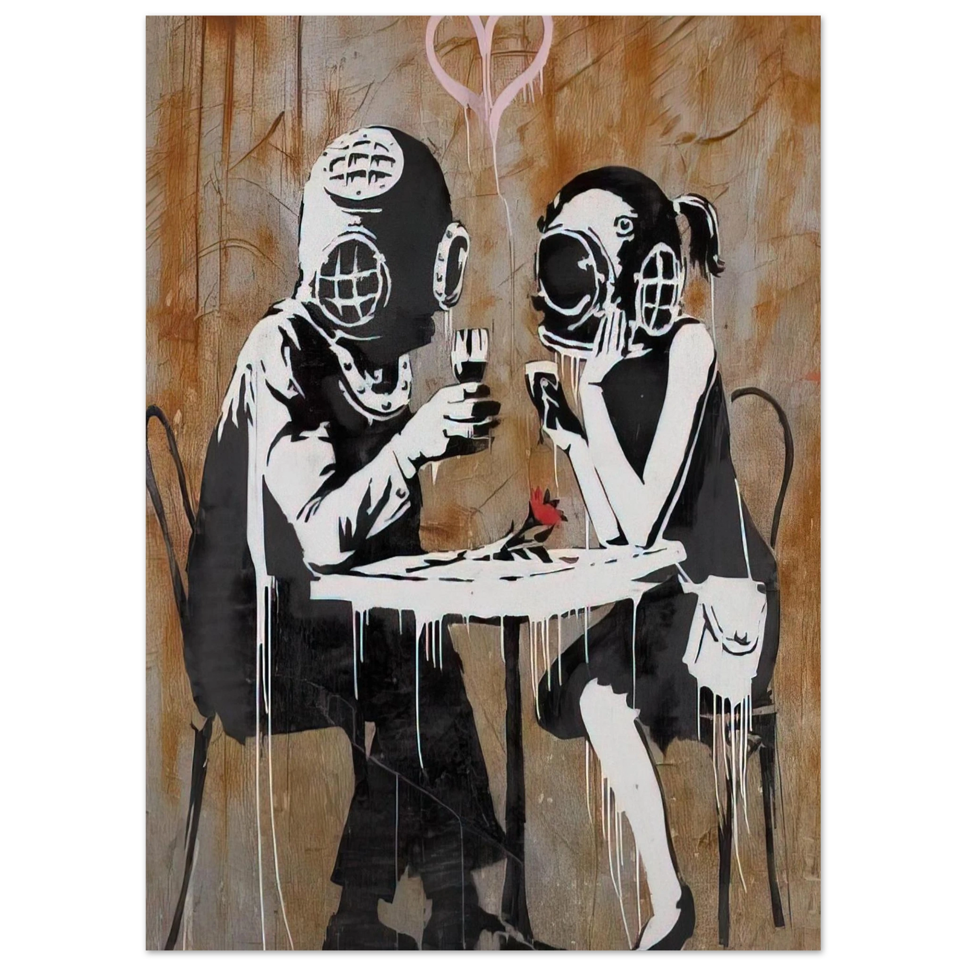 Banksy - THINK TANK 2003 Fine Art Poster - 75x100 cm / 30x40 inches
