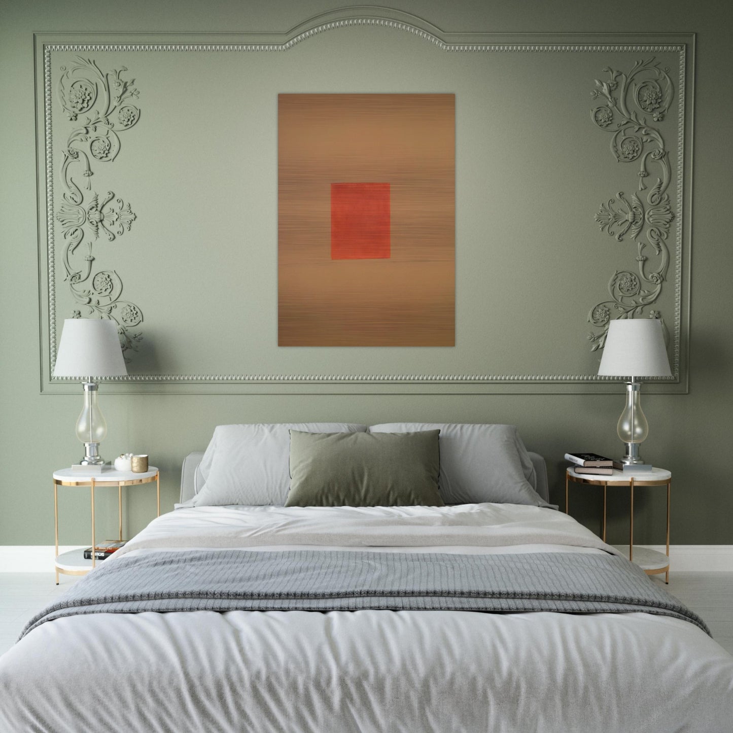 Delphic Sun-Box #2 - 1968 - Theodoros Stamos Brushed Aluminum Print - 70x100 cm / 28x40 inches | Theodoros Stamos Aluminum Print | Theodoros Stamos Prints