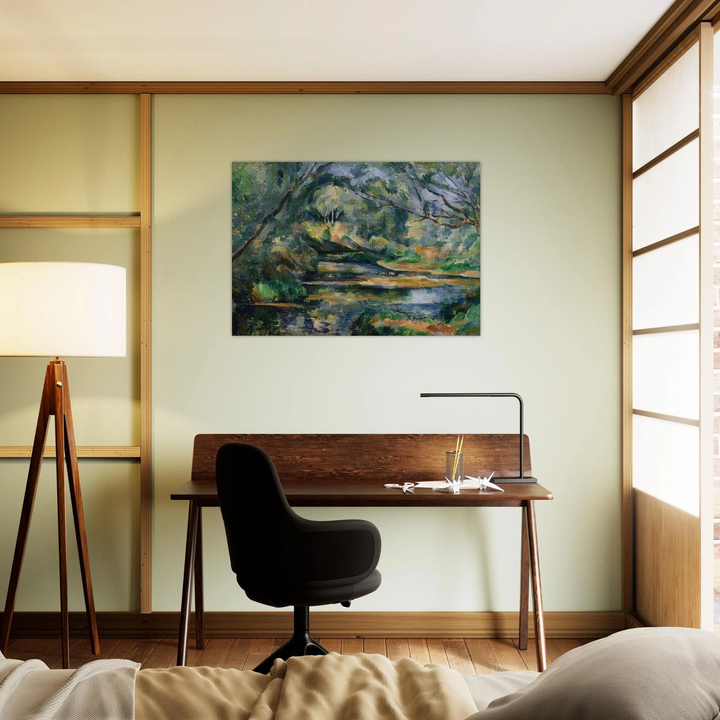 The Brook - Paul Cézanne Brushed Aluminum Print - 70x100 cm / 28x40 inches | Paul Cézanne Aluminum Print | Paul Cézanne Prints