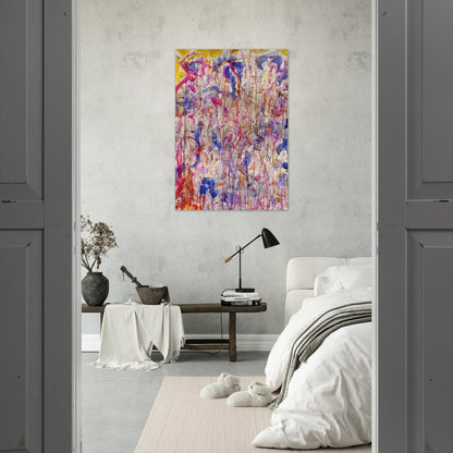 Untitled  SF57-008  - Sam Francis Brushed Aluminum Print - 70x100 cm / 28x40 inches | Sam Francis Aluminum Print | Sam Francis Prints