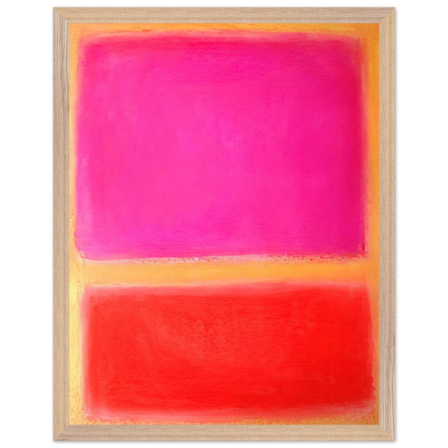 Helen Frankenthaler - Untitled - Color Field Painting Wall art - 50x70 cm / 20x28 inches - Premium Wooden Framed Poster With Fine Art Paper - White frame