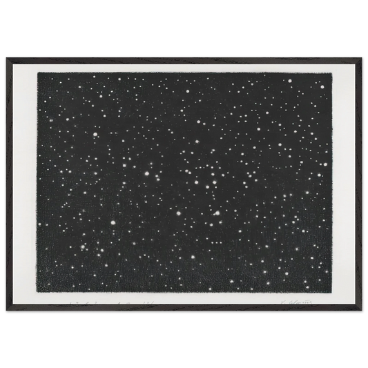 MOUNT HOLYOKE 1987 - Vija Celmins Framed Art Print – Black Wooden Frame - Default Title - -Framed Art Print