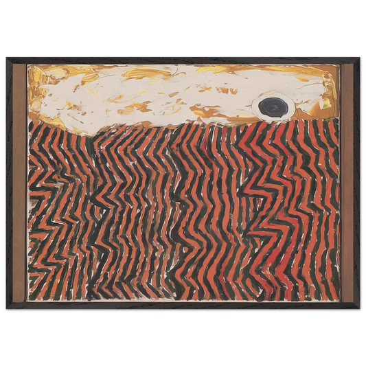 Dedication to Van Gogh - 1946 - Forrest Bess Framed Art Print – Black Wooden Frame - Default Title - -Framed Art Print