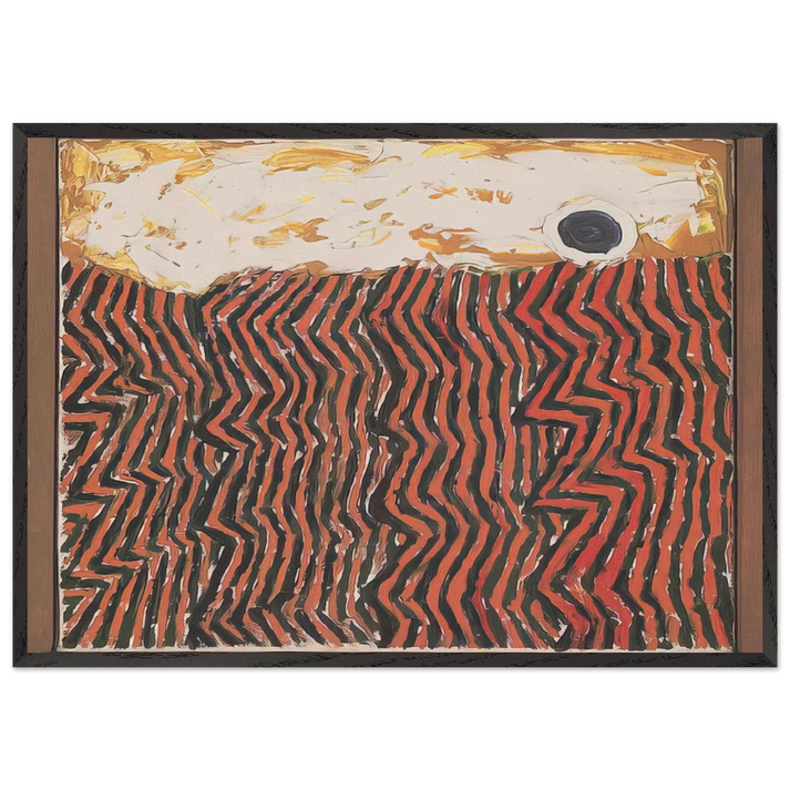 Dedication to Van Gogh - 1946 - Forrest Bess 70x100 cm / 28x40 inches Framed Art Print – Black Wooden Frame