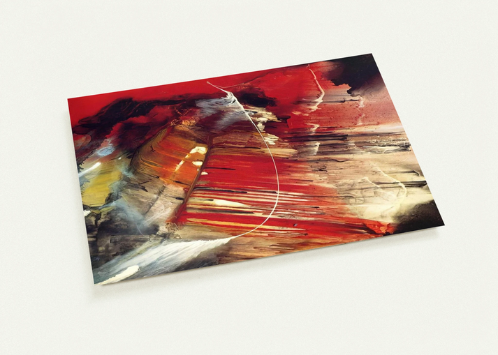 Dakota Ridge - 1958 By Paul Jenkins Pack of 10 Post Cards | Paul Jenkins Post Cards | A6 (10.5 x 14.8 cm) - 4.1 x 5.8 inches