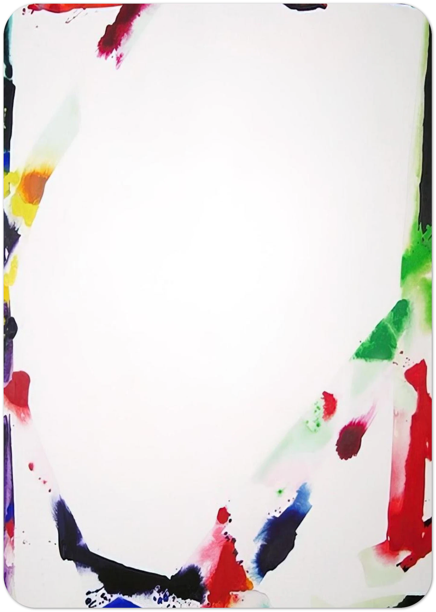 Her Blue Surround  SFP71-18  By Sam Francis Pack of 10 Post Cards | Sam Francis Post Cards | A6 (10.5 x 14.8 cm) - 4.1 x 5.8 inches