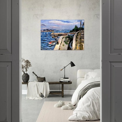 VIEW OF ANTIBES 1925 - Henri Matisse Brushed Aluminum Print - 70x100 cm / 28x40 inches | Henri Matisse Aluminum Print | Henri Matisse Prints