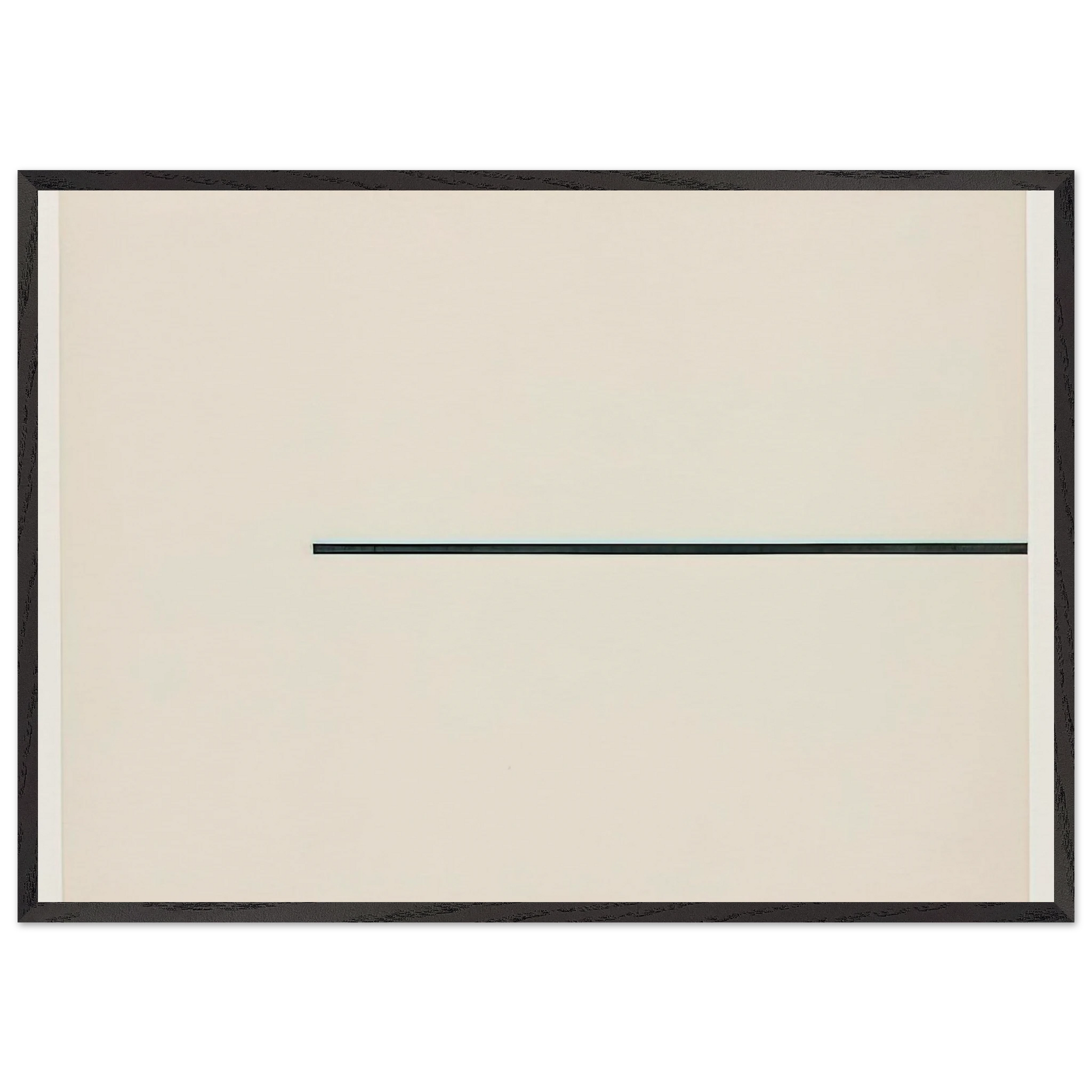 Horizontal Line - Ellsworth Kelly Framed Art Print – Black Wooden Frame - Default Title - -Framed Art Print