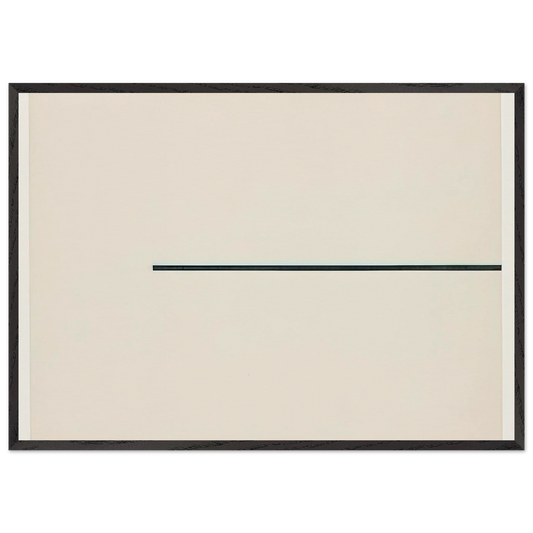 Horizontal Line - Ellsworth Kelly Framed Art Print – Black Wooden Frame - Default Title - -Framed Art Print