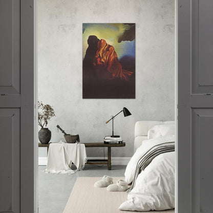 THE VEILED HEART - Salvador Dali Brushed Aluminum Print - 70x100 cm / 28x40 inches | Salvador Dali Aluminum Print | Salvador Dali Prints
