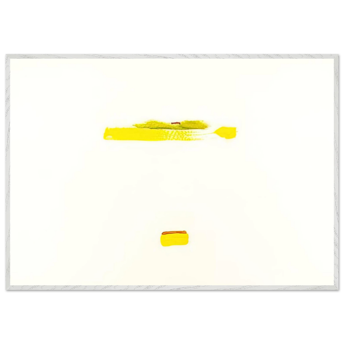 Helen Frankenthaler - New York III - 1972 Wall art - A1 (59.4 x 84.1  cm) - Premium Wooden Framed Poster With Fine Art Paper - White frame