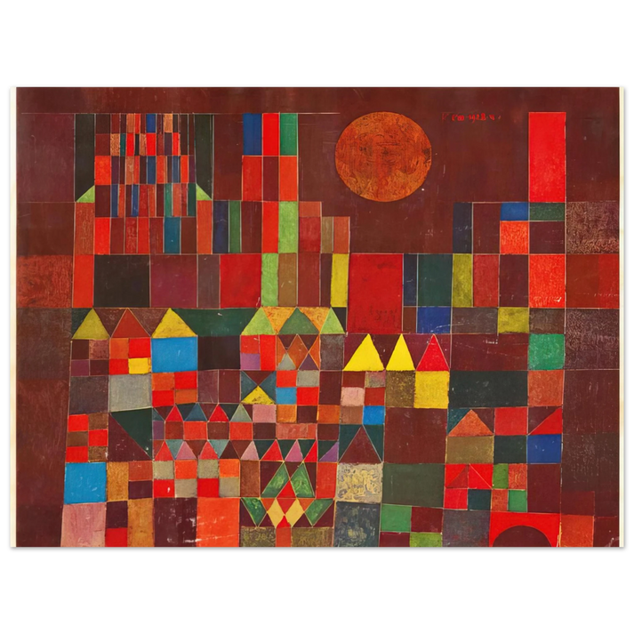 Paul Klee - CASTLE AND SUN 1928  75x100 cm / 30x40inches Fine Art Poster