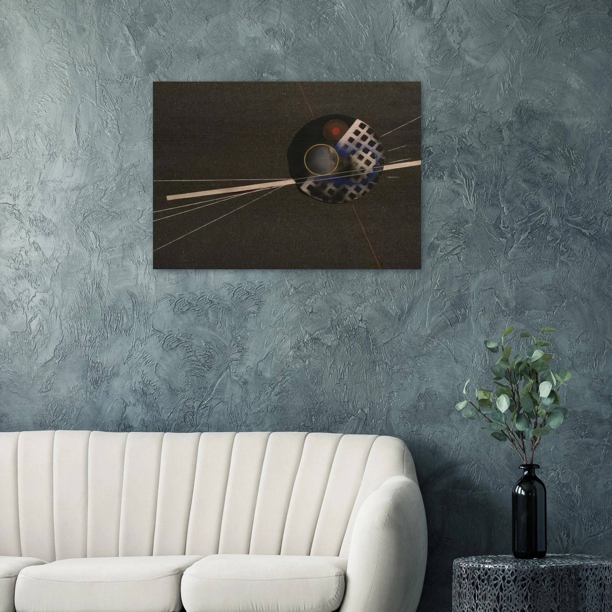 Emery Paper collage - Laszlo Moholy-Nagy Brushed Aluminum Print - 70x100 cm / 28x40 inches | Laszlo Moholy-Nagy Aluminum Print | Laszlo Moholy-Nagy Prints