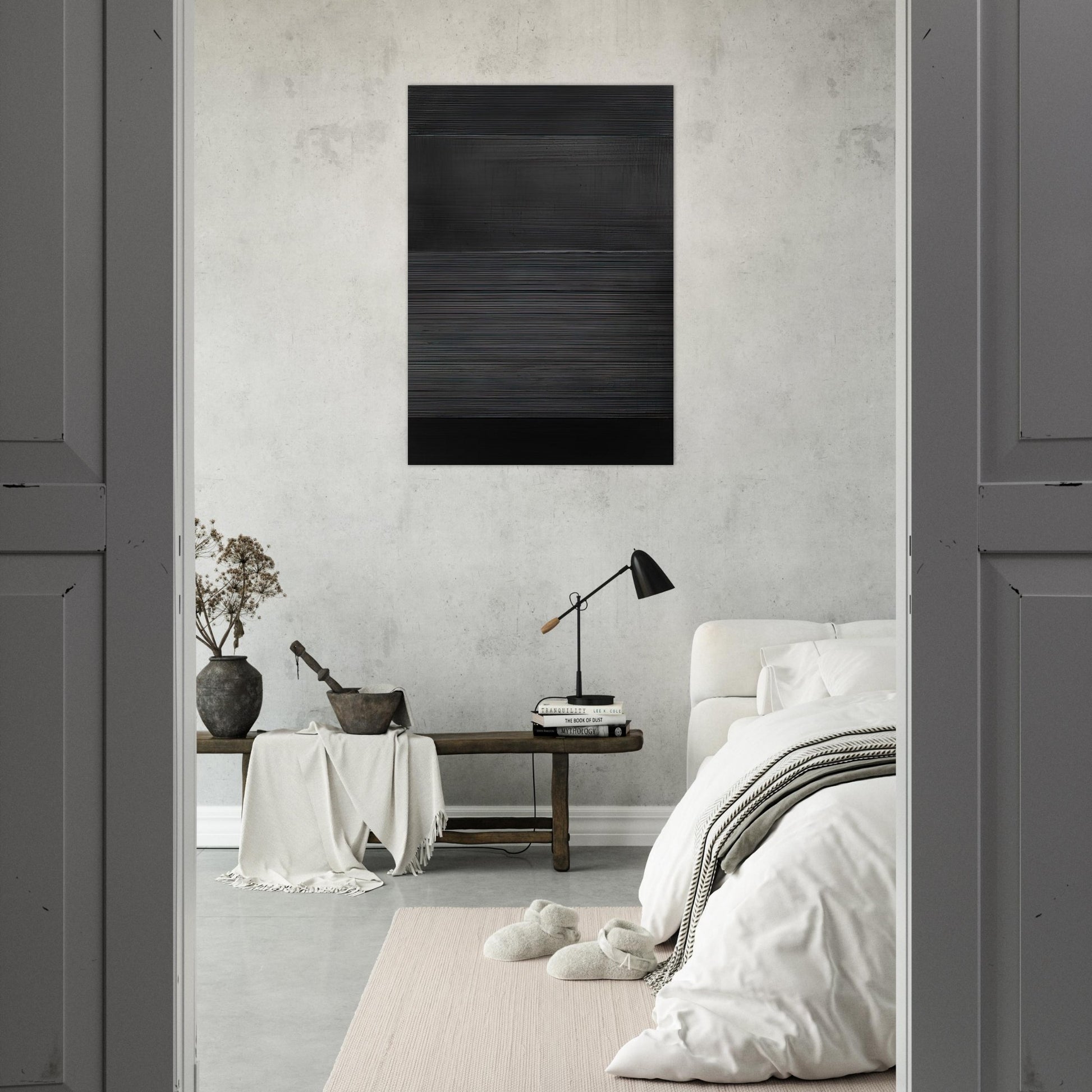 Peinture 324 x 181 cm, 17 novembre 2008 - 2008 - Pierre Soulages Brushed Aluminum Print - 70x100 cm / 28x40 inches | Pierre Soulages Aluminum Print | Pierre Soulages Prints