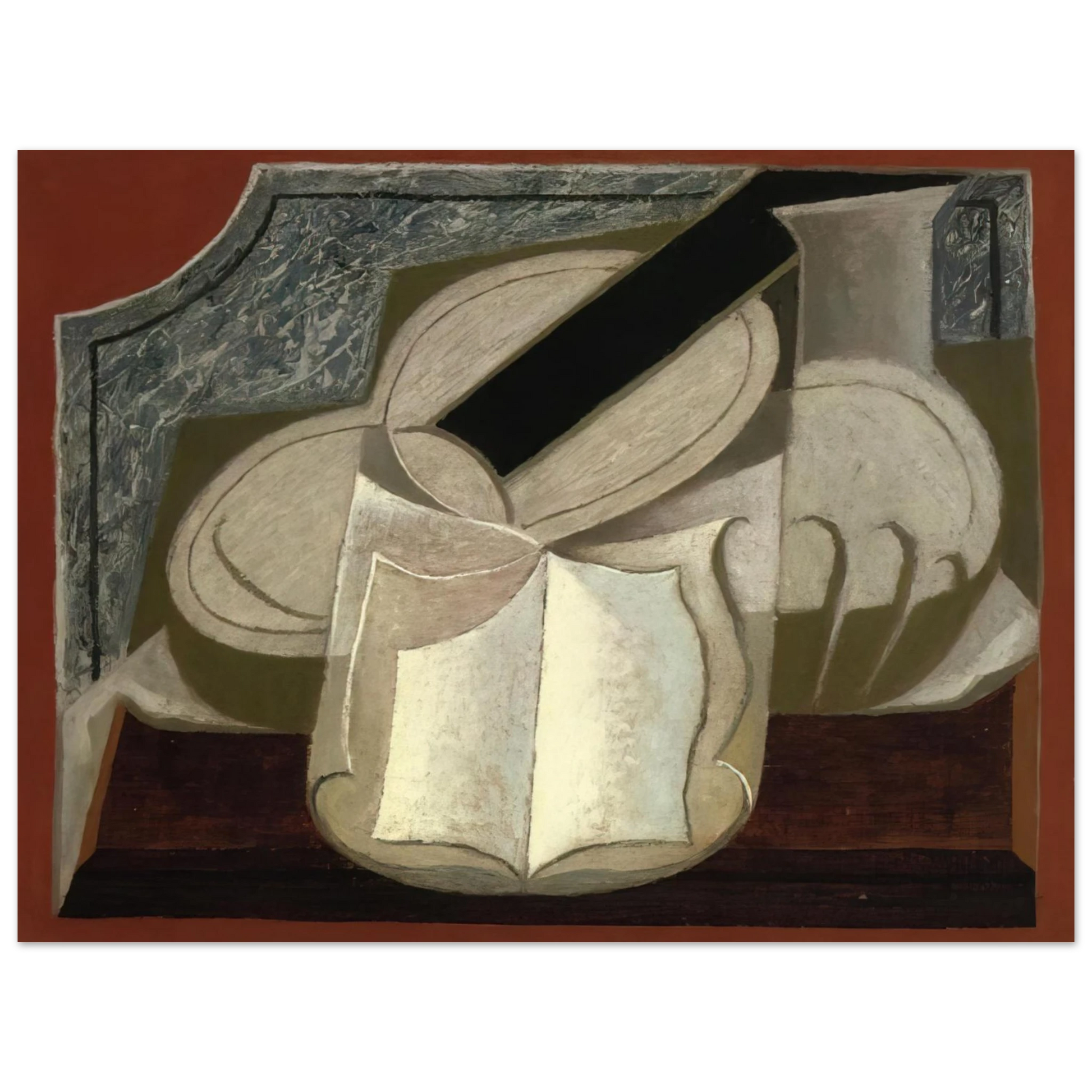 Juan Gris - BOOK AND GUITAR 1925 Fine Art Poster - Default Title