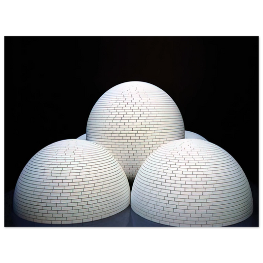 Sol LeWitt - Model for Brick Structure four domes and a sphere Fine Art Poster - Default Title