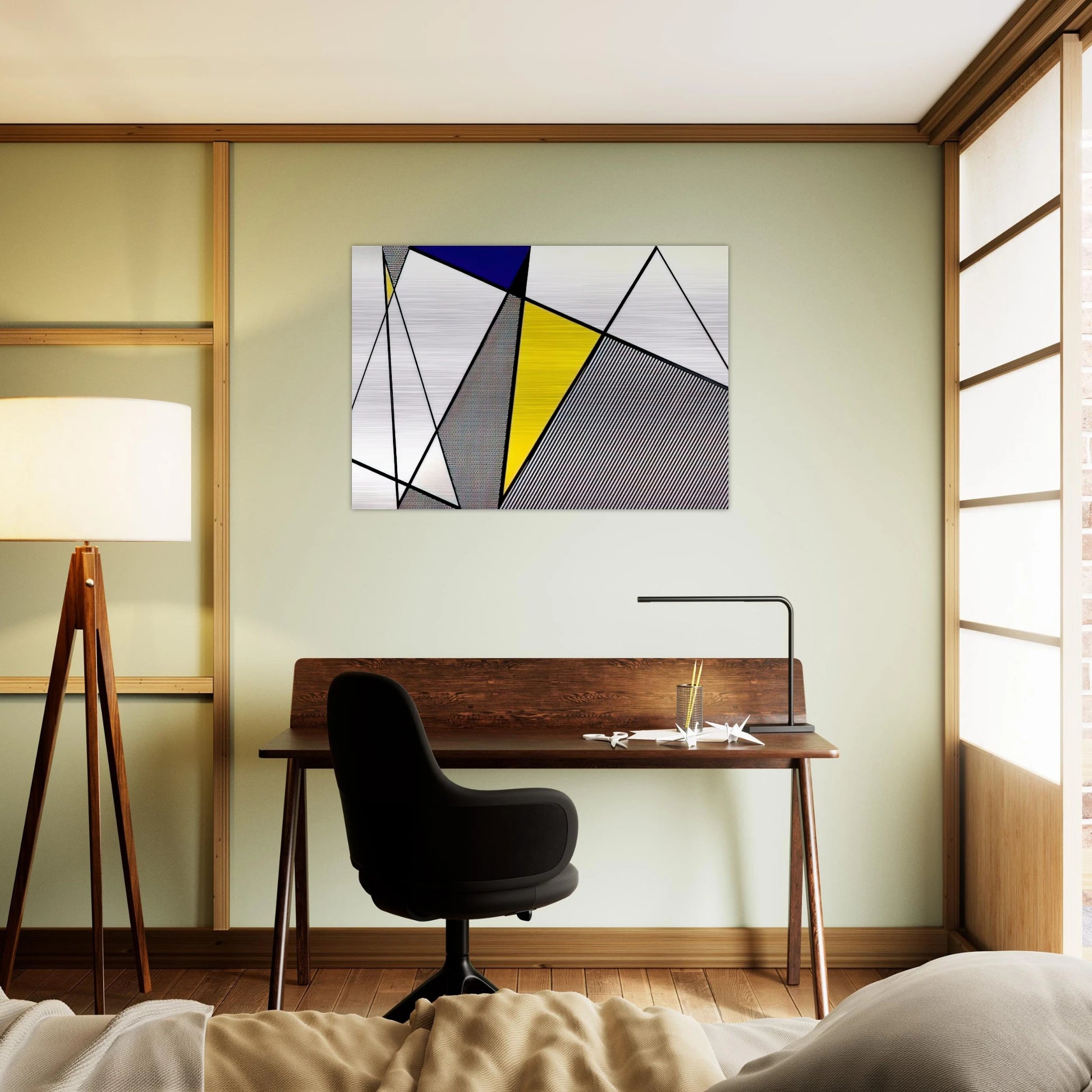 PERFECT PAINTING 1 1985 - Roy Lichtenstein Brushed Aluminum Print - 70x100 cm / 28x40 inches | Roy Lichtenstein Aluminum Print | Roy Lichtenstein Prints