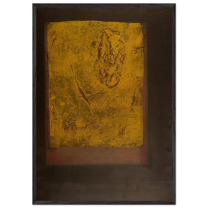 Evidence A - 1963 - Hiroyuki Tajima 70x100 cm / 28x40 inches Framed Art Print – Black Wooden Frame
