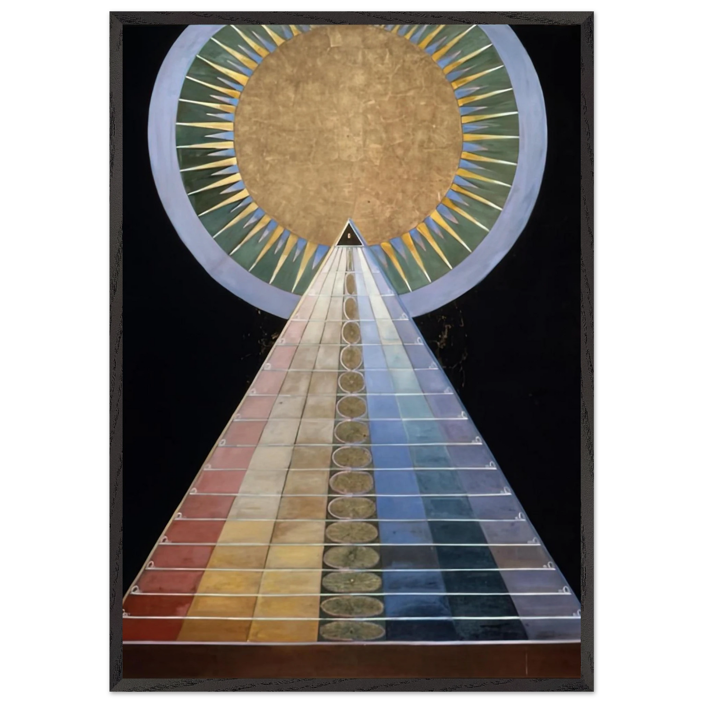 ALTAR PAINTING 1915 - Hilma af Klint Framed Art Print – Black Wooden Frame - Default Title - -Framed Art Print