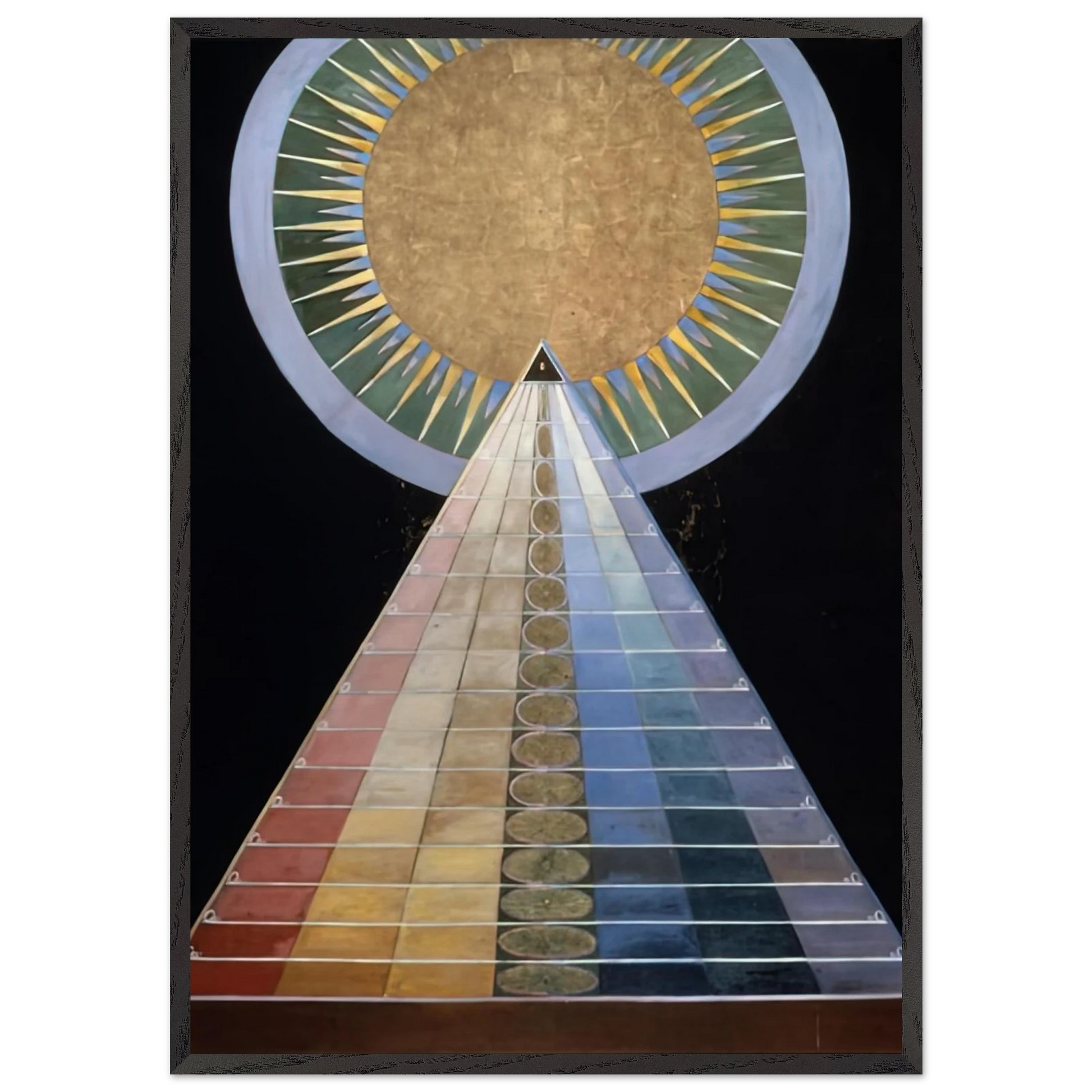 ALTAR PAINTING 1915 - Hilma af Klint Framed Art Print – Black Wooden Frame - Default Title - -Framed Art Print