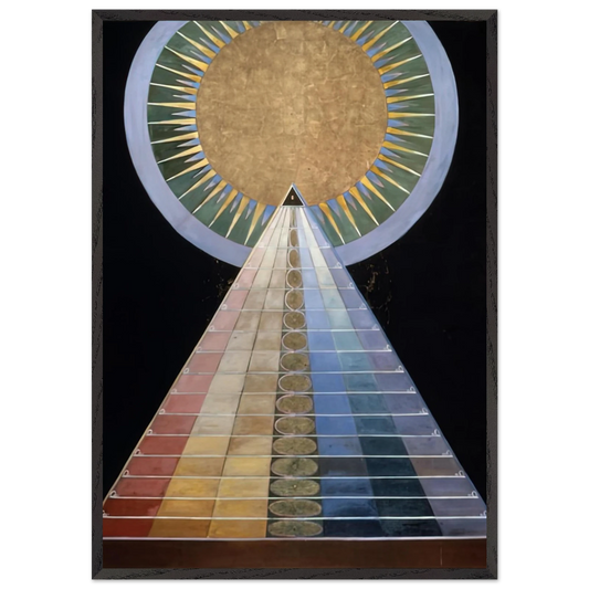 ALTAR PAINTING 1915 - Hilma af Klint Framed Art Print – Black Wooden Frame - Default Title - -Framed Art Print