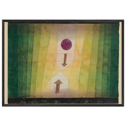 BEFORE THE BLITZ 1923 - Paul Klee 70x100 cm / 28x40 inches Framed Art Print – Black Wooden Frame