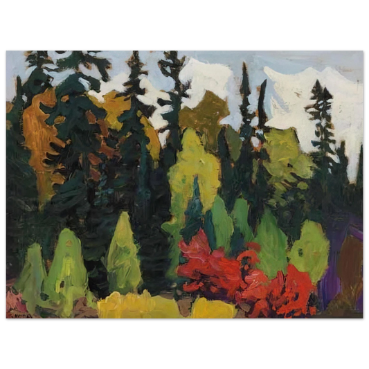 Lawren Harris - Woods, Algoma - 1918 Fine Art Poster - Default Title