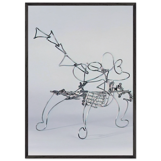 TRIANGLE 1987 - Nancy Graves Framed Art Print – Black Wooden Frame - Default Title - -Framed Art Print