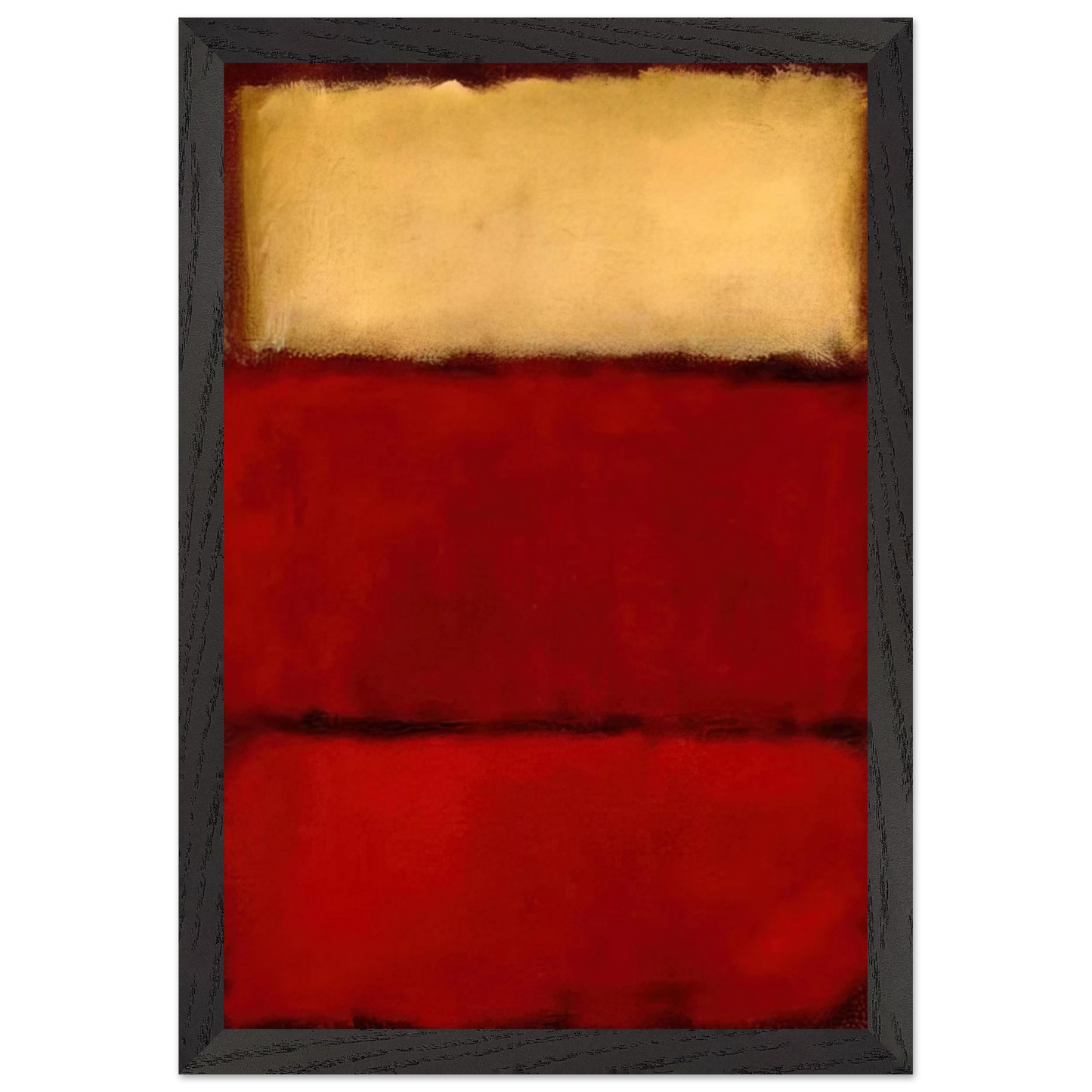 Mark Rothko - Red - 1964 Wall Art - 21x29.7 cm / 8x12" - Premium Wooden Framed Poster With Fine Art Paper - Black frame