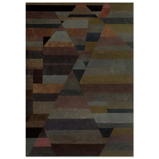 NECROPOLIS 1929 - Paul Klee Brushed Aluminum Print - 70x100 cm / 28x40 inches | Paul Klee Aluminum Print | Paul Klee Prints
