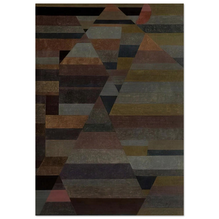 NECROPOLIS 1929 - Paul Klee Brushed Aluminum Print - 70x100 cm / 28x40 inches | Paul Klee Aluminum Print | Paul Klee Prints