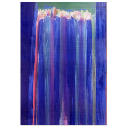 Marine Mystery - 1972 - Ronnie Landfield Brushed Aluminum Print - 70x100 cm / 28x40 inches | Ronnie Landfield Aluminum Print | Ronnie Landfield Prints