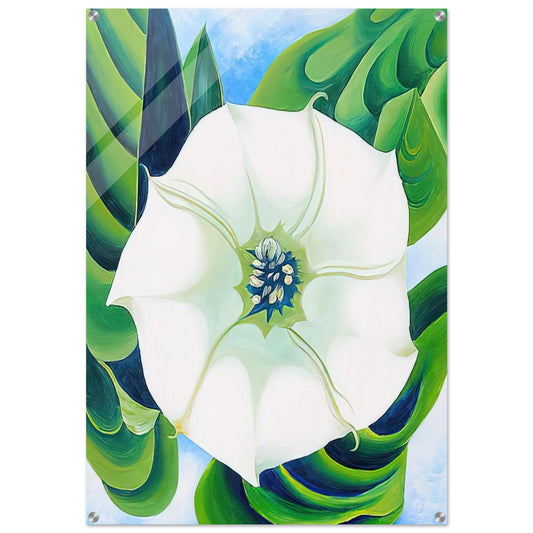 Jimson Weed - Georgia O'Keeffe Acrylic Print - 70x100 cm / 28x40″ inches