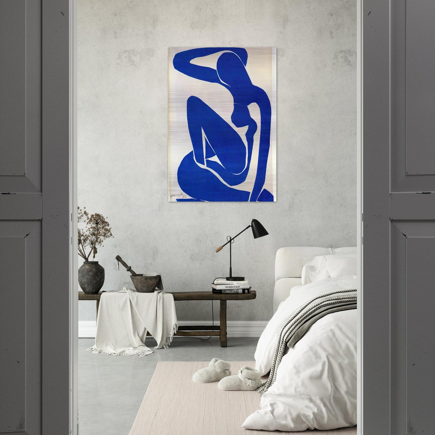 BLUE NUDE 1 - Henri Matisse Brushed Aluminum Print - 70x100 cm / 28x40 inches | Henri Matisse Aluminum Print | Henri Matisse Prints