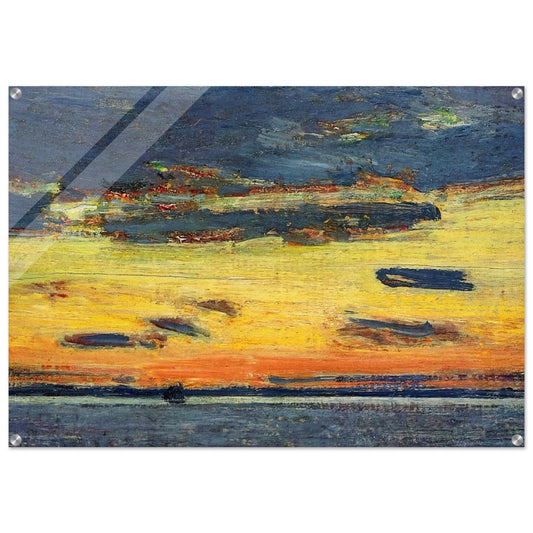 Sunset on the Sea - Childe Hassam Acrylic Print - 70x100 cm / 28x40″ inches | Childe Hassam Wall Art | Childe Hassam Prints