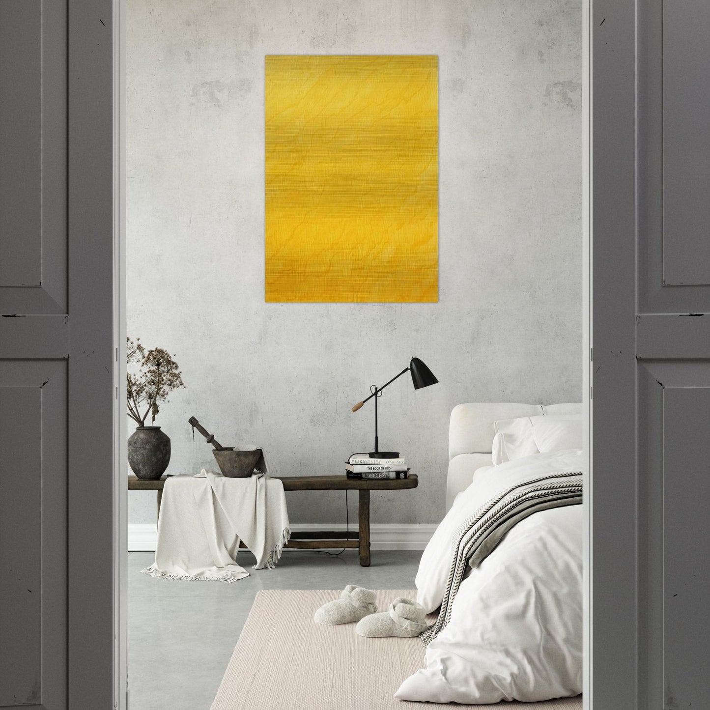 Indian Yellow - Marcia Hafif Brushed Aluminum Print - 70x100 cm / 28x40 inches | Marcia Hafif Aluminum Print | Marcia Hafif Prints