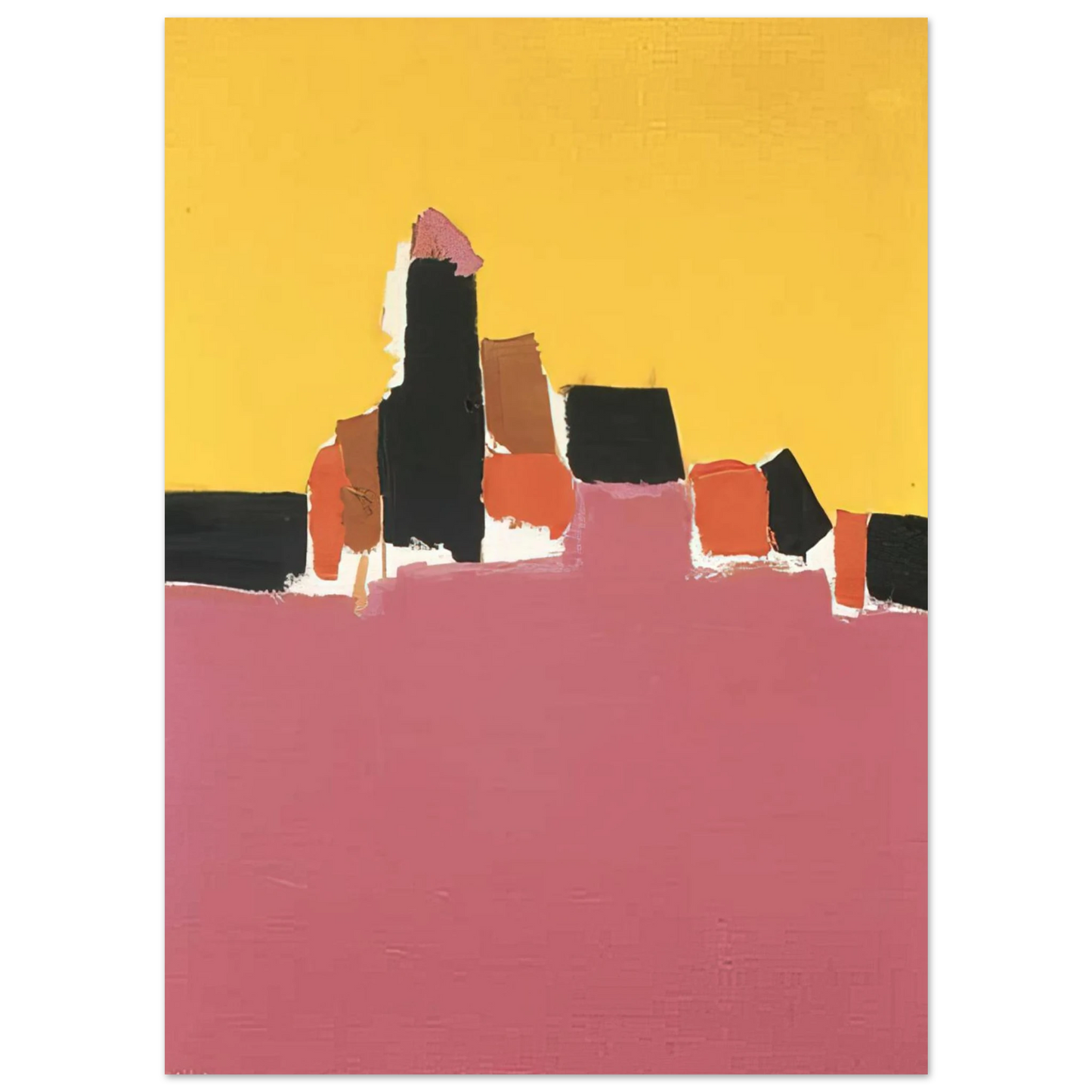 Nicolas de Stael - Syracuse - Lyrical Abstraction Fine Art Poster - 40x60 cm / 16x24 inches
