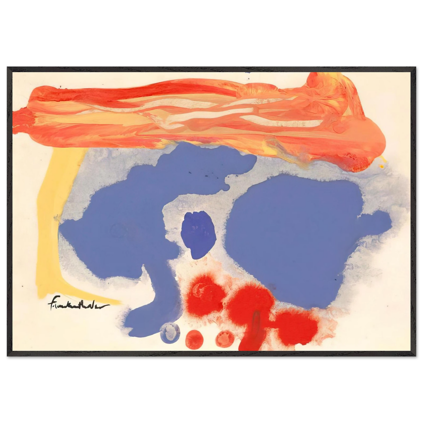 Helen Frankenthaler - Summerscene, Provincetown - 1961 Wall art - A2 (42 x 59.4  cm) - Fine Art Poster - -