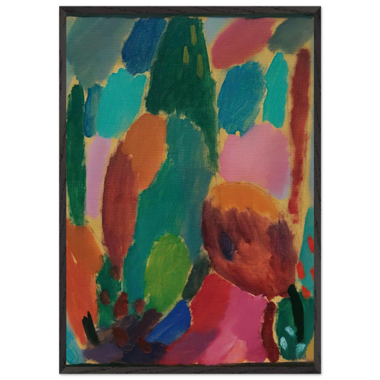 VARIATION Z RTLICHKEITEN 1917 - Alexej von Jawlensky Framed Art Print – Black Wooden Frame - Default Title - -Framed Art Print