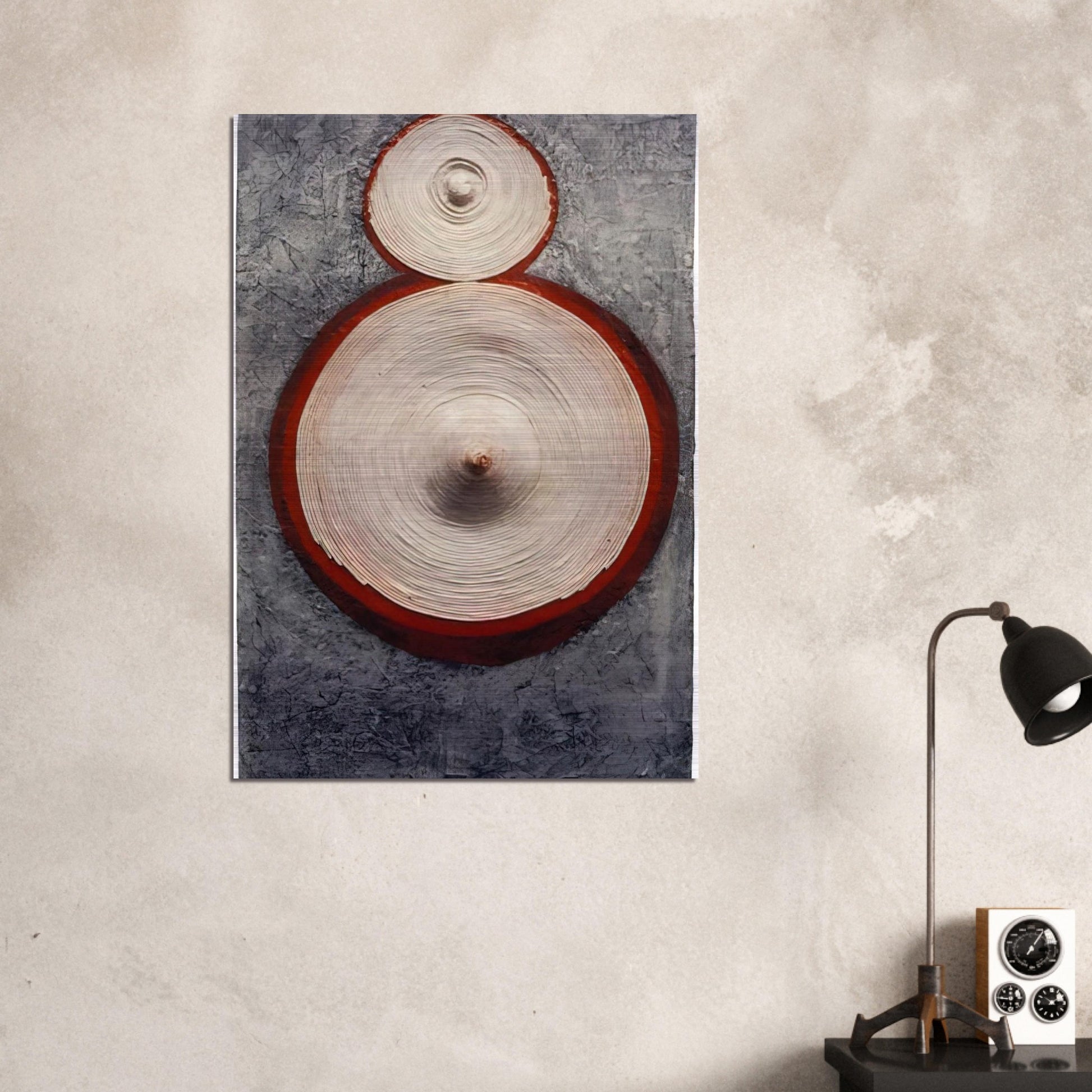RINGAROUND AROSIE 1965 - Eva Hesse Brushed Aluminum Print - 70x100 cm / 28x40 inches | Eva Hesse Aluminum Print | Eva Hesse Prints